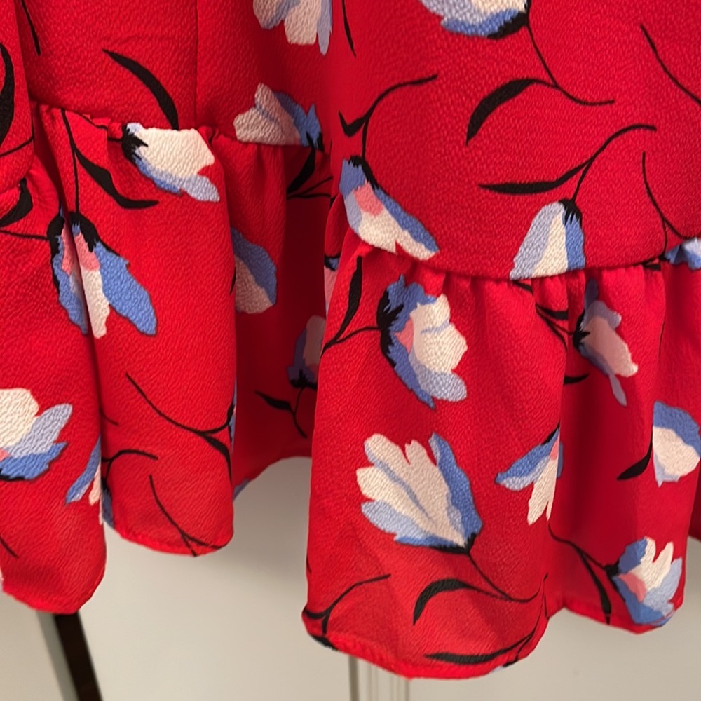 Talbots Flutter Sleeve Floral Dress NWT - Picture 5 of 10